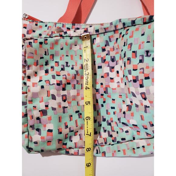 Fossil Keyper EW Shopper Tote Seafoam Blue Coral Multi Large Shoulder Bag 2017 - Picture 14 of 15